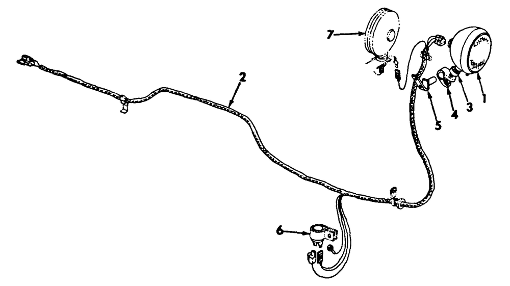 Combination Rear And Tail Light Diagram and Parts List for CUB185  Cub Cadet Lawn Tractor